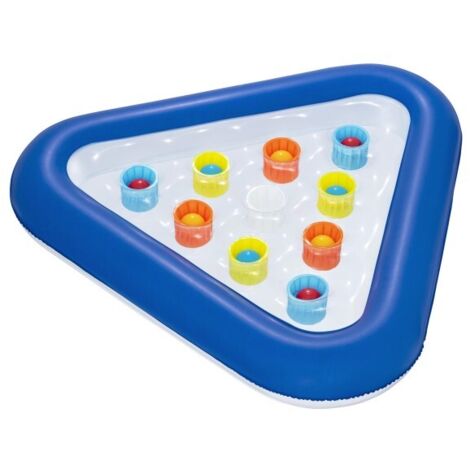 Bestway – Jeu de billard gonflable 105 x 97 cm – 10 trous colorés – Matériau PVC – Poids 5,9 kg – À partir de 3 ans