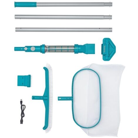 Bestway Kit entretien piscine avec aspirateur et épuisette AquaSurge