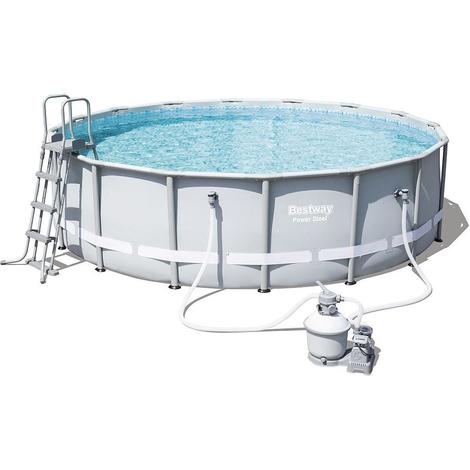 Bestway Kit Piscine Ronde D 488cm Ht 122cm Volume Deau 90