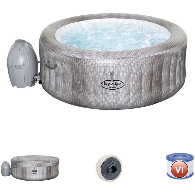 Bestway Spa Hinchable Lay ZSpa Cancun Para 24 Personas Redondo