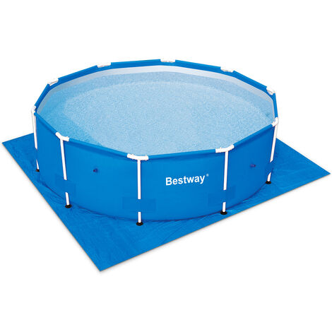 Bestway Lona protectora para suelo de piscina de Polietileno Azul 396x396cm