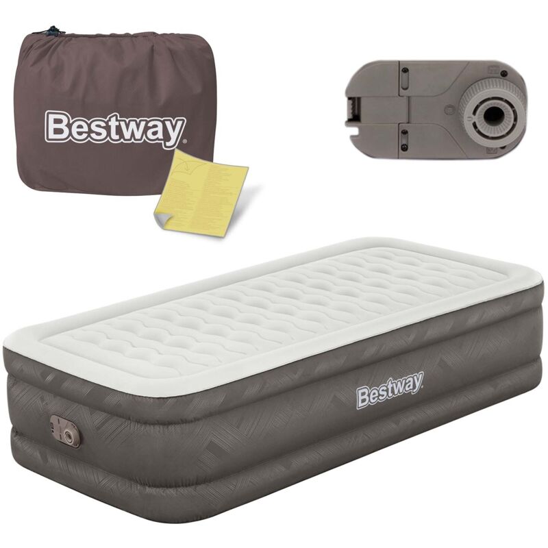 Lit Gonflable Double Bestway Air Mattress Twin Double 191x97x46 cm Gonfleur Intégré - vue 2