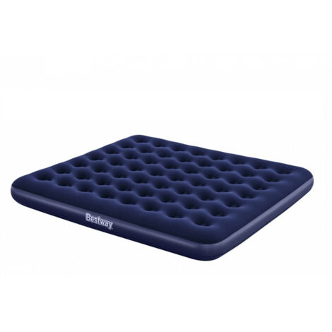 Bestway – Matelas gonflable 2 personnes – Surface floquée confortable – Vinyle résistant – Facile à gonfler et dégonfler – Kit de réparation inclus