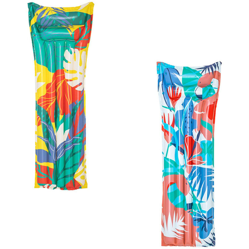 Bestway - Matelas Gonflable Fashion Couleur Assortie 183x69 cm Plage et Piscine 44033