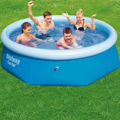 Bestway Piscina Hinchable Clear Fast Set sin Inflador (DxAl) 244x66cm