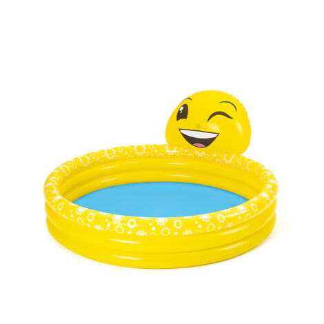 Bestway piscina hinchable infantil chorro sonrisa 165x144x69 cm