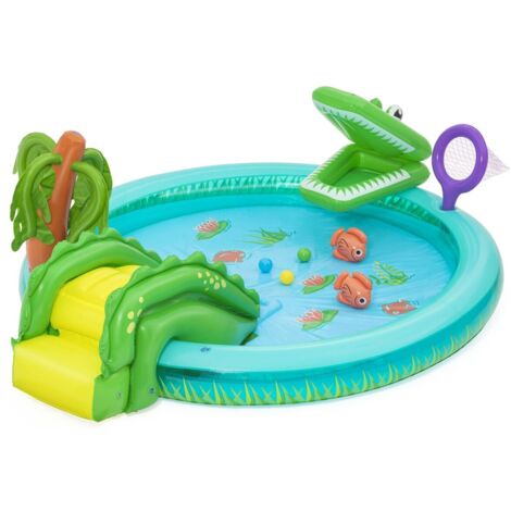 Bestway piscina hinchable parque de juegos cocodrilo 224x181x72 cm