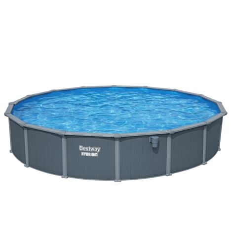 Bestway Piscine acier ovale Bestway Hydrium 732 x 366 x 132 cm gris foncé