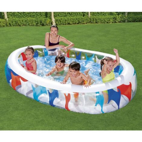 Piscine gonflable Otto Family 262x157x47cm 544LT 2 anneaux pour l'extérieur  Bestway