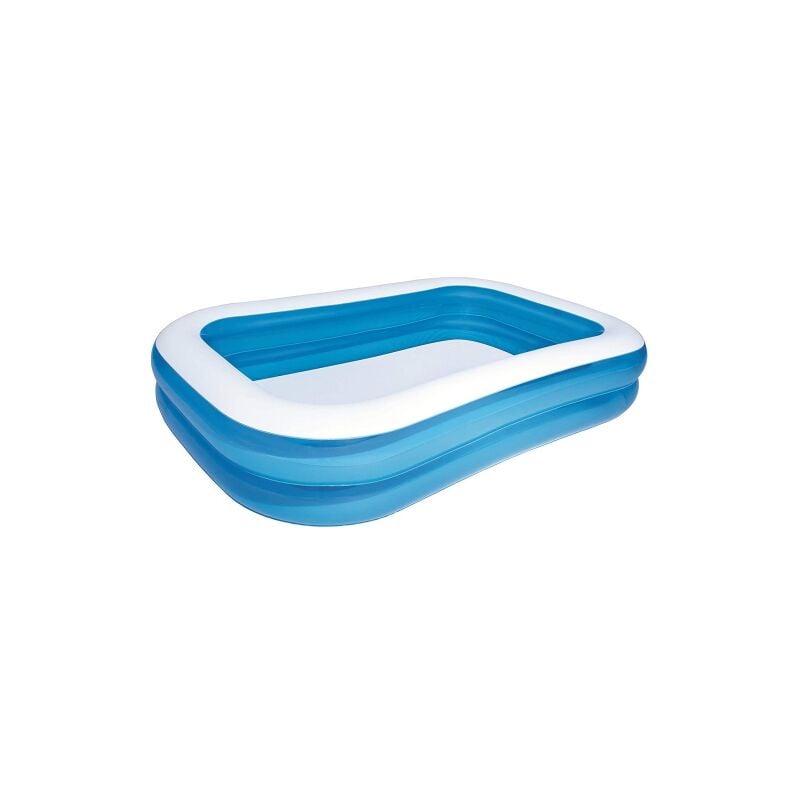 Bestway 54006B piscine hors-sol rectangulaire gonflable 262x175x51 cm avec deux anneaux pour enfants