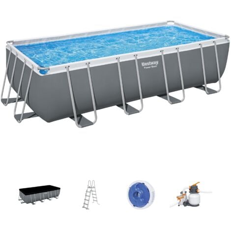 BESTWAY Piscine hors sol rectangle Power Steel 549 x 274 x 132 cm