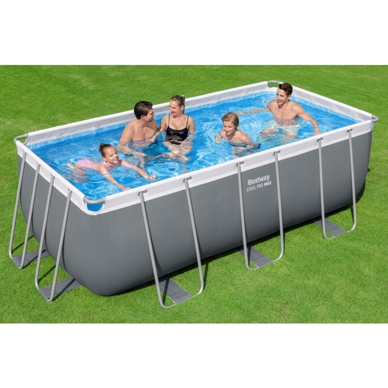 BESTWAY Piscine hors sol rectangulaire 412x201x122cm Steel Pro MAX