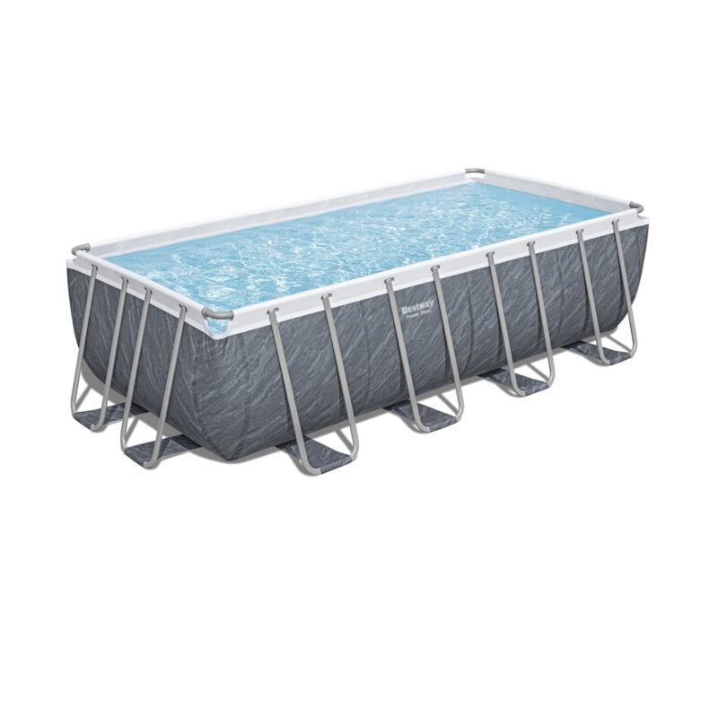 Piscine hors sol sans accessoire Power steel rectangulaire 488x244x122cm - Bestway