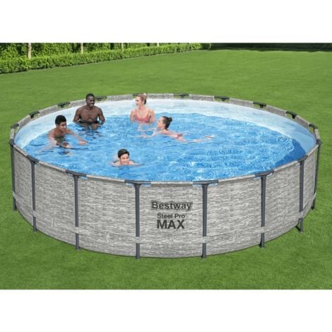 Bestway Jeu de piscine rectangulaire Steel Pro 400x211x81 cm 56424