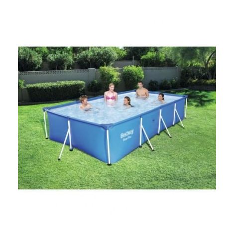 Bestway Piscine Rectangulaire Tubulaire L400 X L211 X H081m