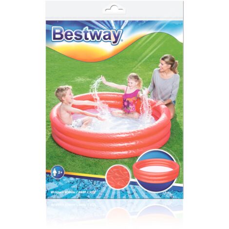 Bestway Planschbecken rot 3-Ring Pool