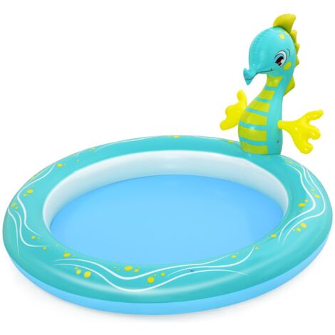 Bestway Planschbecken Seepferdchen 188x160x86cm mit Wassersprinkler 140L Pool