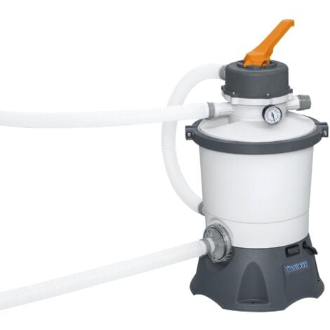 BESTWAY Pompe de filtration à sable 3,028 m3/h avec balles filtrantes Polysphères  (4 sachets)