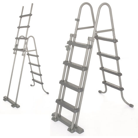 main image of "Bestway Flowclear, 42"/1.07m Safety Metal Above Ground Pool Ladder, 1pk"