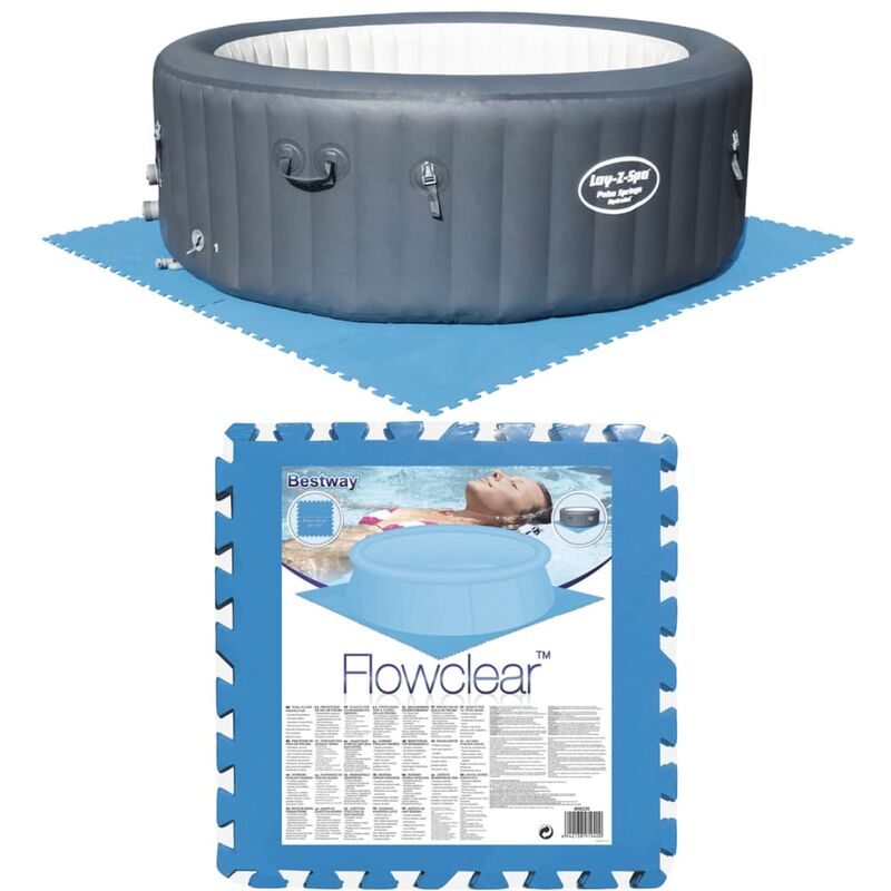 

Bestway Protectores de suelo de piscina 8 piezas azul 58220