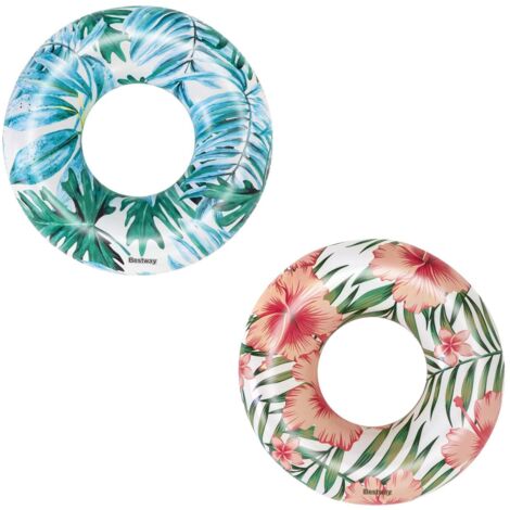 Bestway Schwimmring Tropical Palms Ø 119 cm 2-fach sortiert Schwimmring