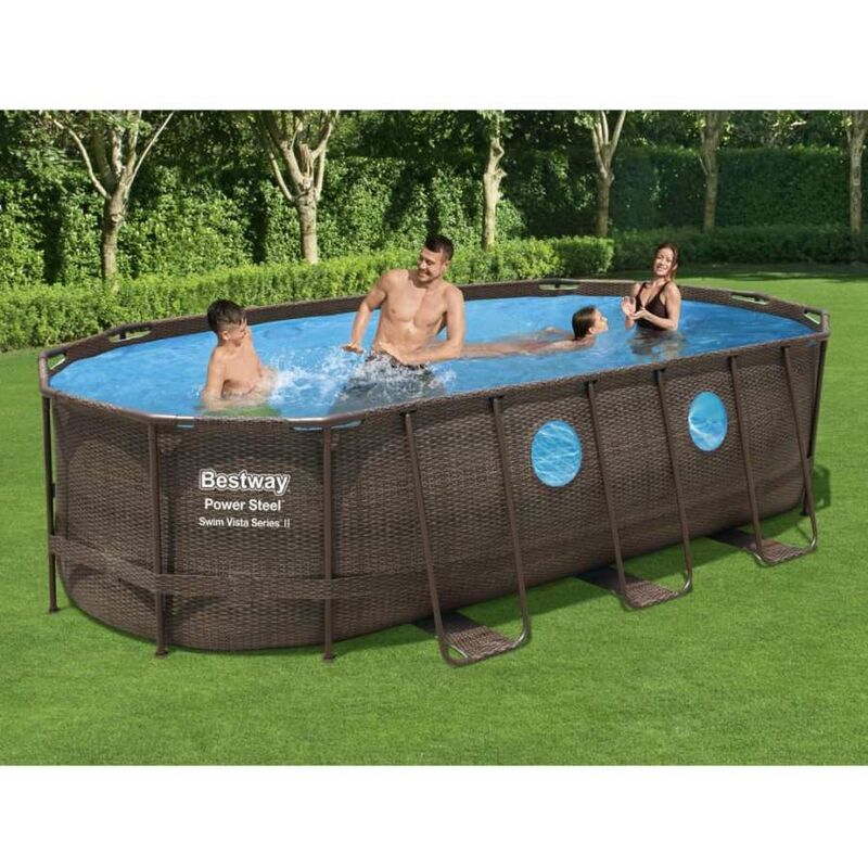 Bestway - Set Piscina Power Steel Swim Vista Series 549x274x122 cm