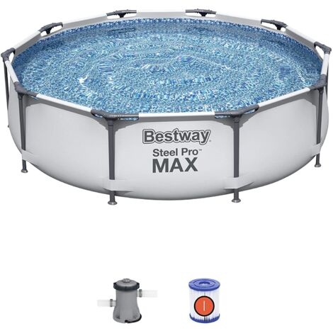 Bestway Steel Pro Frame Swimming Pool with Pump - 10 feet