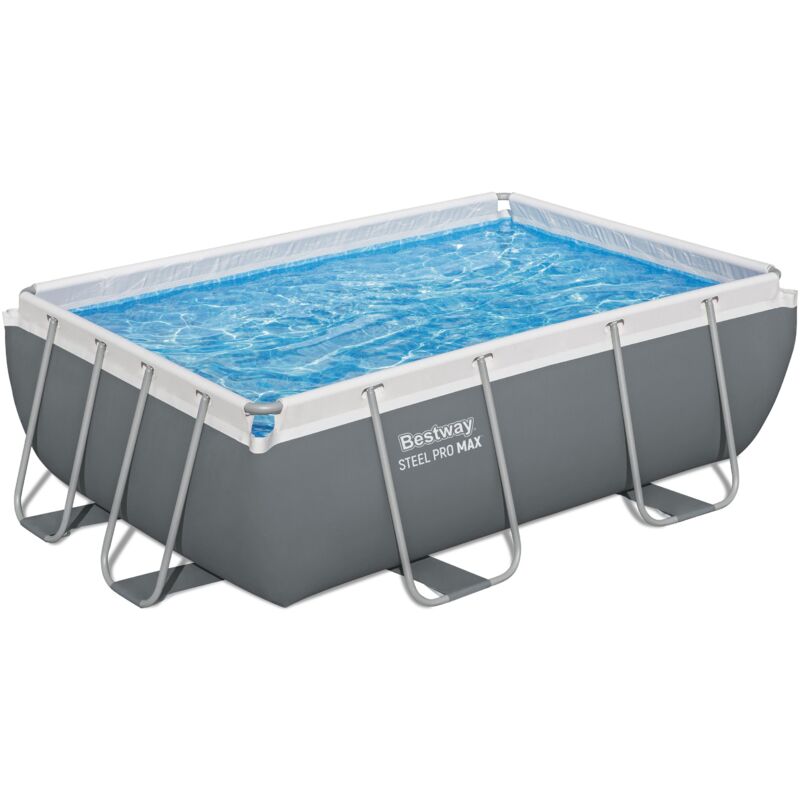 Bestway - Piscine hors sol rectangulaire 282x196x84cm Steel Pro max