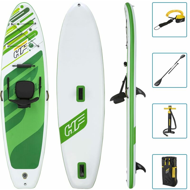 

SUP inflable Hydro-Force Freesoul Tech Convertible 340x89x15cm - Verde - Bestway