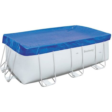 HOMEMAKE Telo di copertura per piscine rettangolari power steel frame - cm.404/412x201 (art.58232)