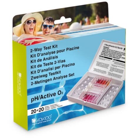 Bestway Test Kit Misurazione Ecloro Ph e Ossigeno  - Bestway Test Kit Misurazione Ecloro Ph e Ossigeno - Confezione Da 1 Pezzo