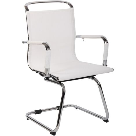 Besucherstuhl Barnet Mesh weiß