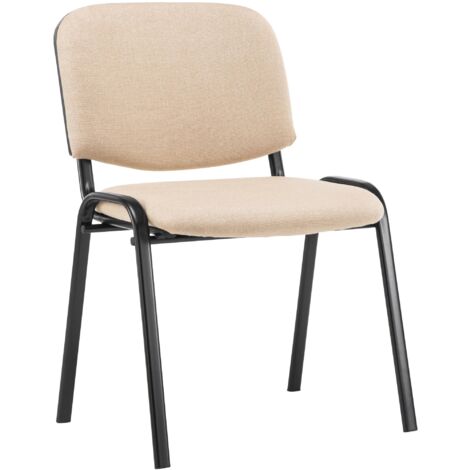 Besucherstuhl Ken Stoff creme