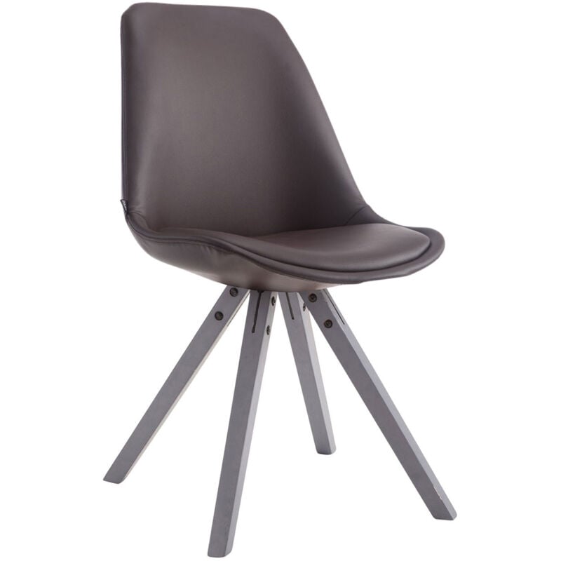 

CLP - Silla de Comedor Laval Square Marrón Gris