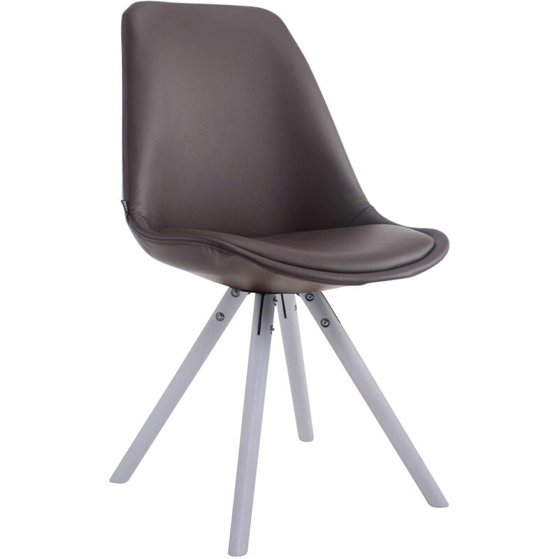 

CLP - Silla de Comedor Laval Rund Marrón Blanco (roble)