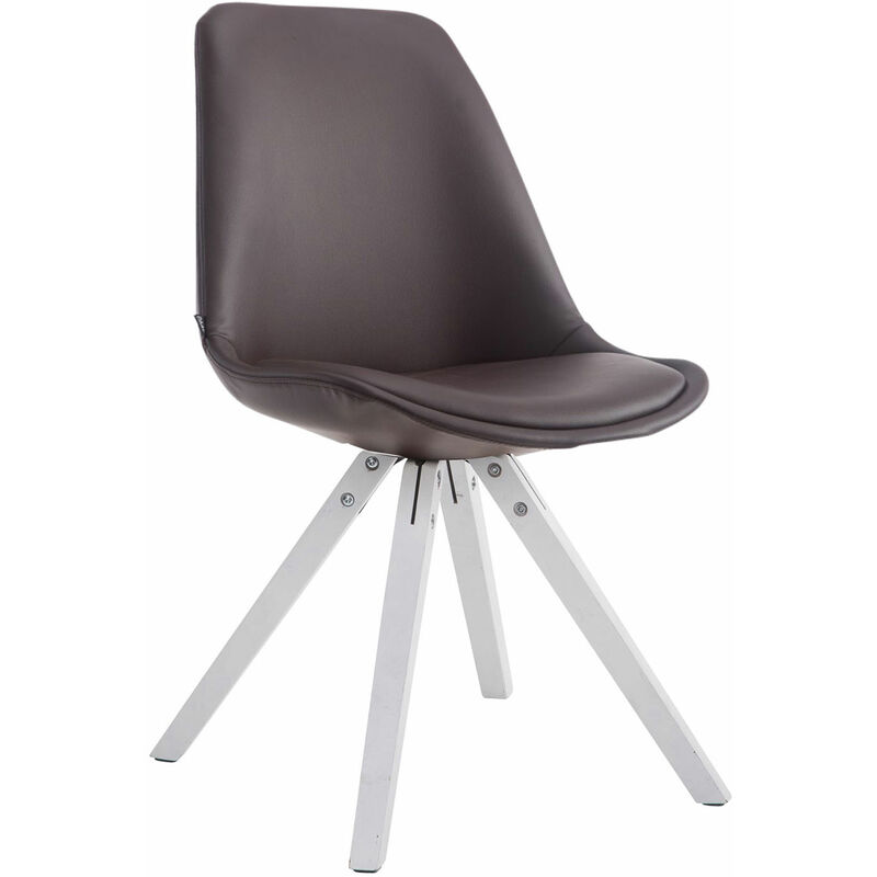 

CLP - Silla de Comedor Laval Square Marrón Blanco (roble)