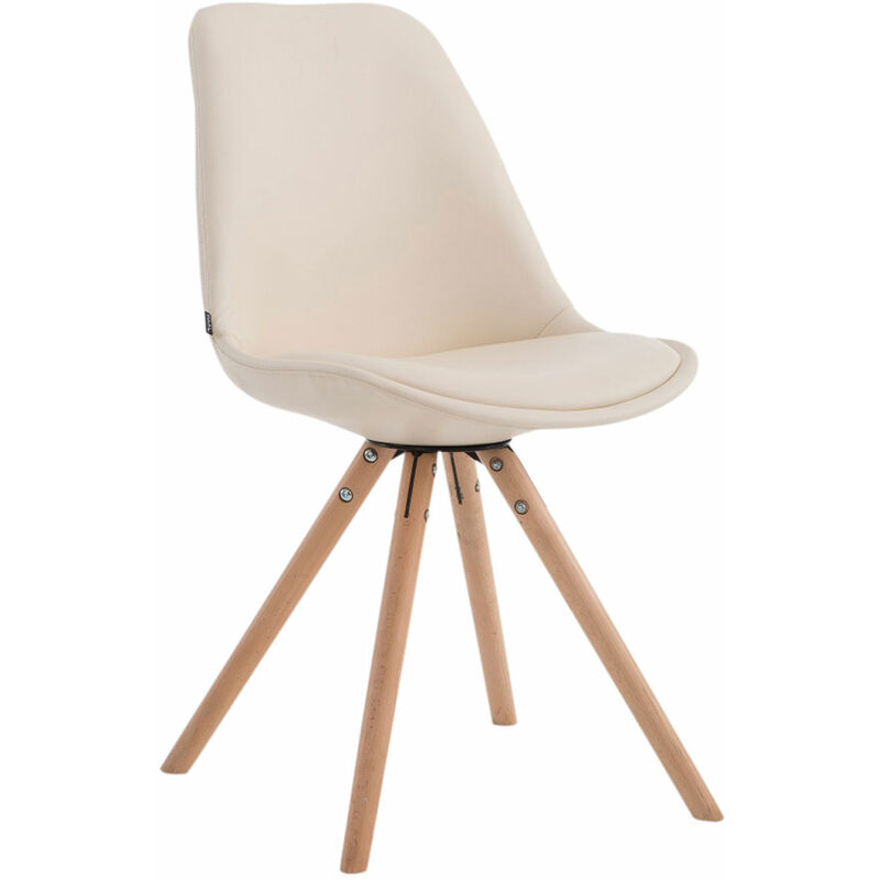 

CLP - Silla de Comedor Laval Rund Crema Natural (roble)