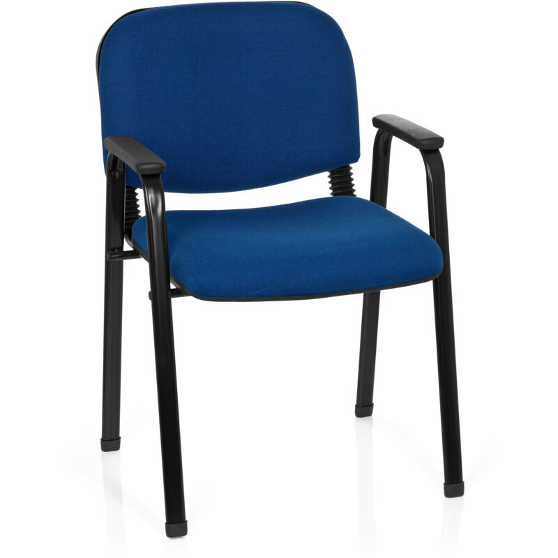 Besucherstuhl / Stuhl Xt 650 Schwarz/blau Hjh Office