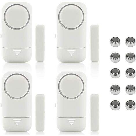 main image of "BET Door and Window Alarm Magnetic Wireless Sensor for Home Security System Child Safety - Anti-Intrusion Anti-Theft Burglary Detectors 120dB Siren with Batteries 4pcs"