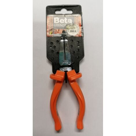 BETA 1164/160 - PINZE A BECCHI PIATTI LUNGHISSIMI PIEGATI ZIGRINATI MANICO ARANCIO 160MM