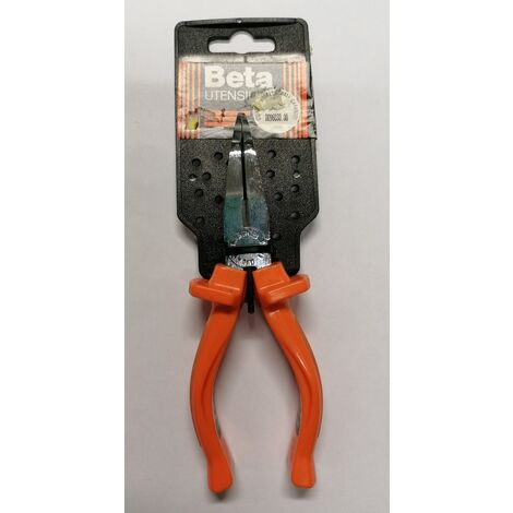 BETA 1164/160 - PINZE A BECCHI PIATTI LUNGHISSIMI PIEGATI ZIGRINATI MANICO ARANCIO 160MM