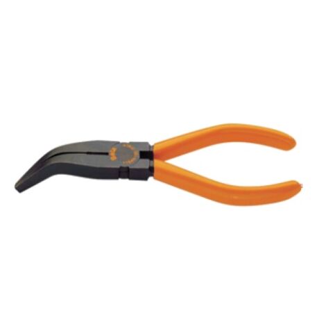 BETA 1164N/200 - PINZE A BECCHI PIATTI LUNGHISSIMI PIEGATI ZIGRINATI, FOSFATATE CON MANICI RICOPERTI IN PVC