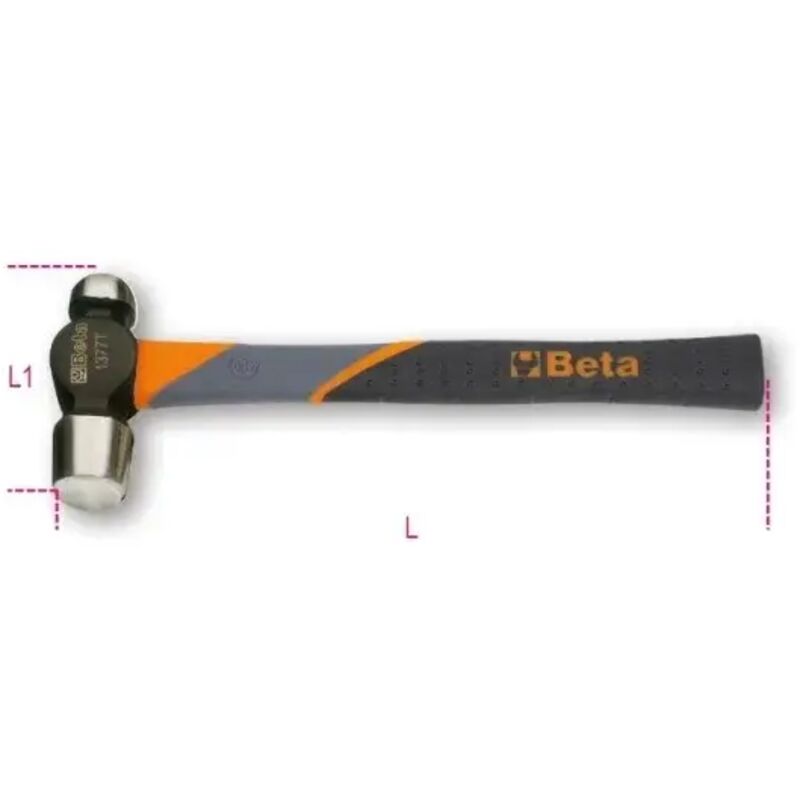 Beta - 1377T Marteau à bille avec tête ronde 570 g