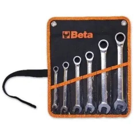 Beta 141/B6 Jeu de clés à cliquet combinées dans un sac 6 pièces.
