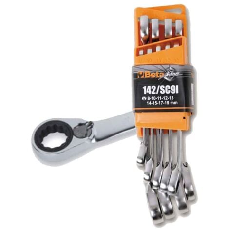 Beta 142/SC9I Serie di 9 Chiavi combinate a cricchetto reversibile &ndash 001420087