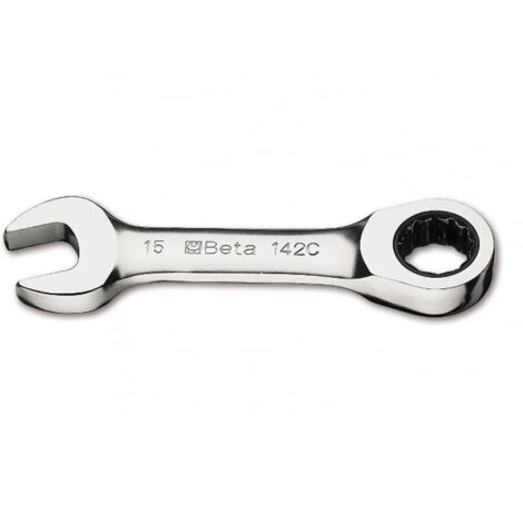 Beta 142C Chiavi a cricchetto combinate corte cromate - 9x9