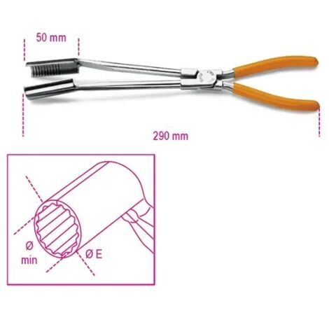BETA 1474L  --PINZA CAPPUCCI CANDELE BECCHI LUNGHI BETA