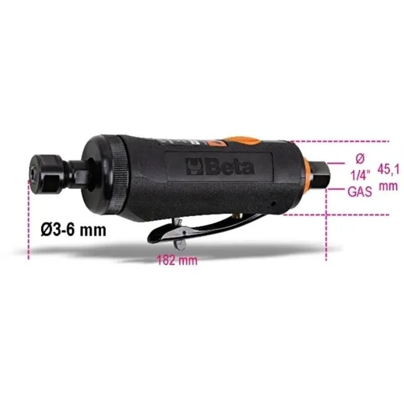 Beta - Meuleuse pneumatique axiale 1933i - 0,38 kW