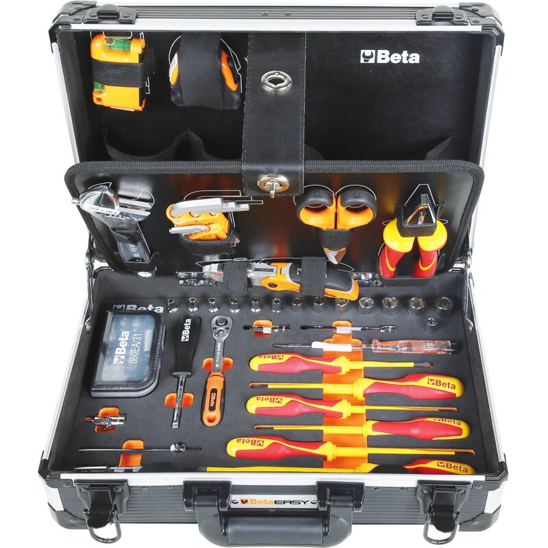 Beta - Mallette à outils Facile 2054BM 74 pièces