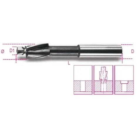 Beta 421 Svasatore allarga fori con perno guida HSS - M4